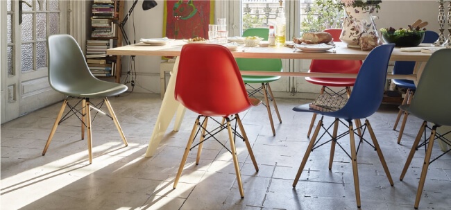 صندلی‌ ناهارخوری رنگی فضای شما را درخشان می‌کند